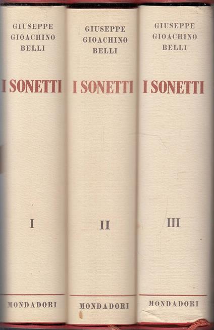 I Sonetti - 3 vol - copertina