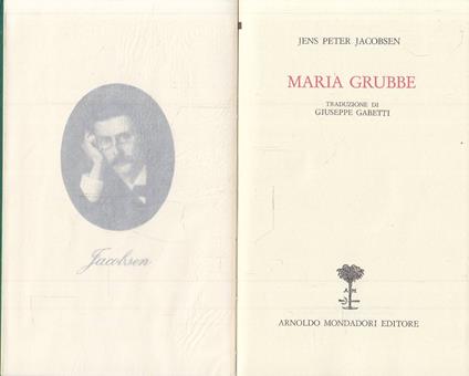 Marie Grubbe - Jens Peter Jacobsen - copertina