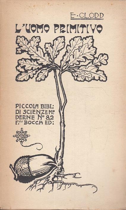 L' uomo primitivo - Edward Clodd - copertina
