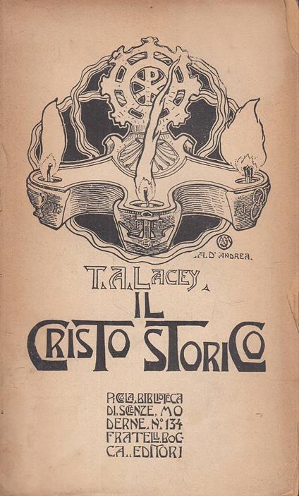 Il Cristo storico - copertina