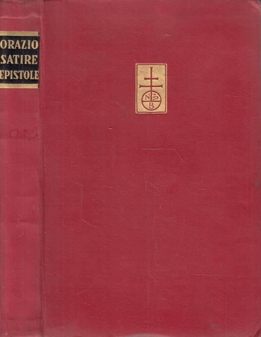 Le satire. Le epistole - copertina