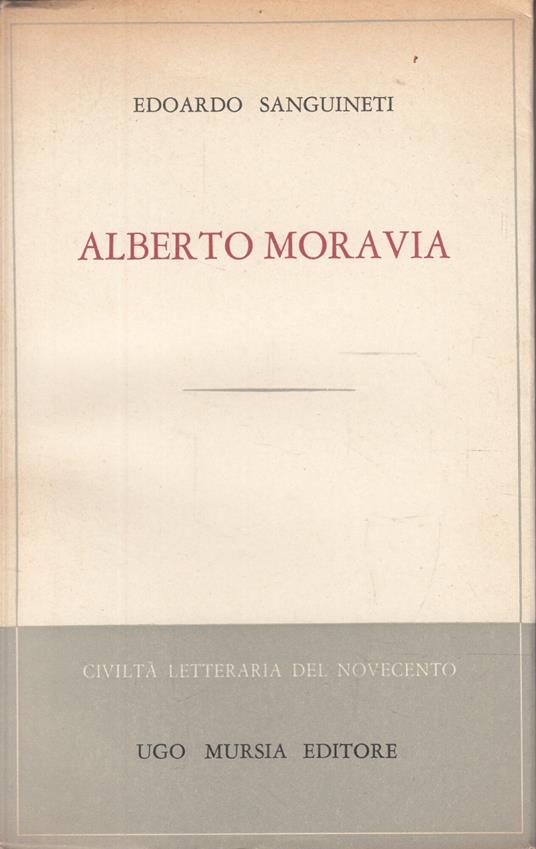 Alberto Moravia - Edoardo Sanguineti - copertina