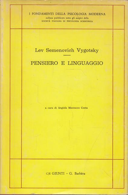 Pensiero e Linguaggio - copertina