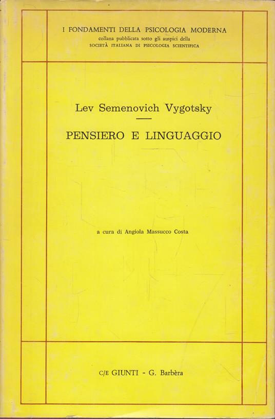 Pensiero e Linguaggio - copertina