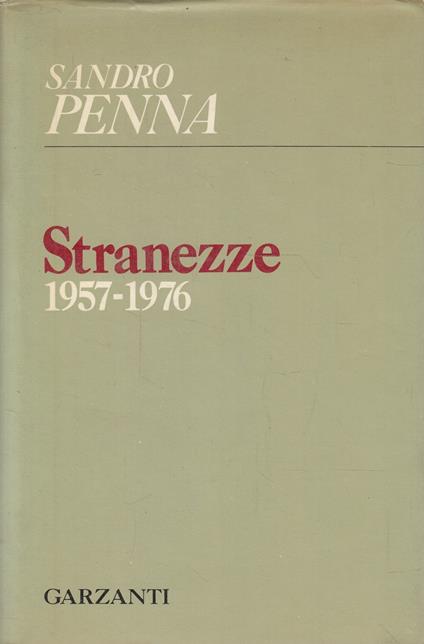 Stranezze - Sandro Penna - copertina
