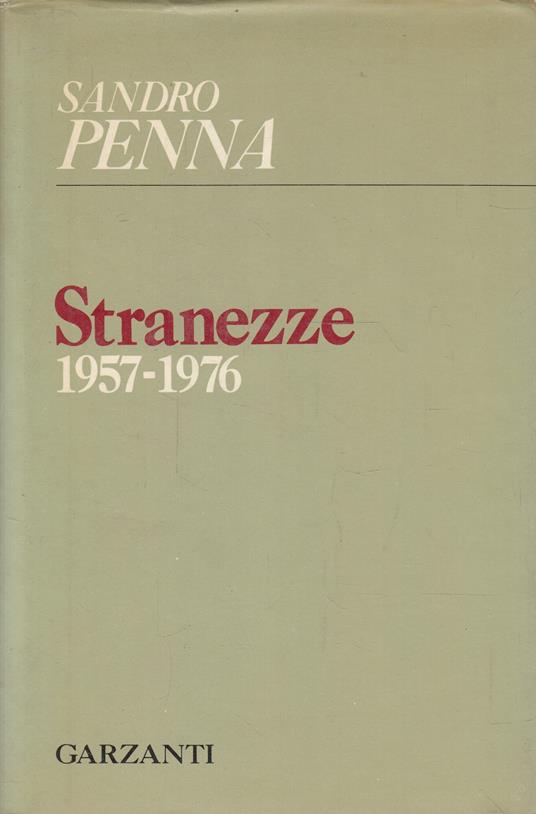 Stranezze - Sandro Penna - copertina