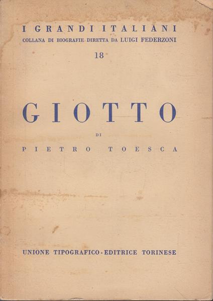 Giotto - Pietro Toesca - copertina