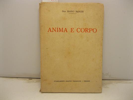 Anima e corpo - Mario Banchi - copertina