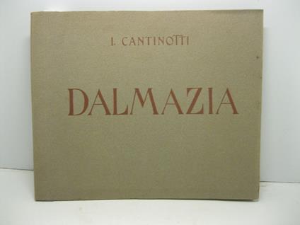 Dalmazia - I. Cantinotti - copertina