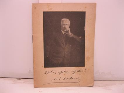 Resistere, resistere, resistere! Discorso pronunziato alla Camera Italiana nella seduta del 22 dicembre da S. E. l'on. Vittorio Emanuele Orlando, Presidente del Consiglio dei Ministri - Vittorio Emanuele Orlando - copertina