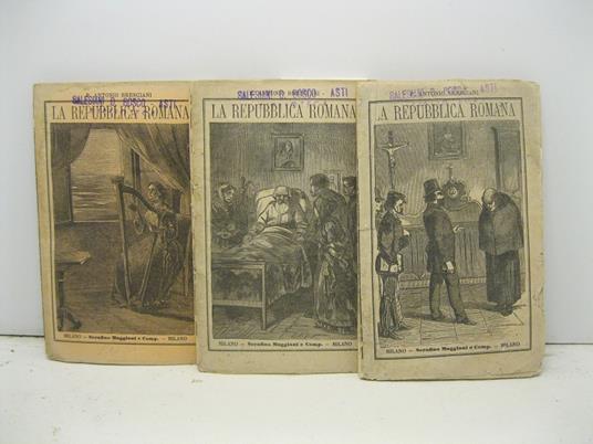 La Repubblica romana del P. Antonio Bresciani. Vol. I, II, III - Antonio Bresciani - copertina