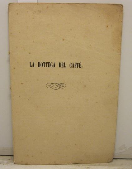 La bottega del caffe' - copertina