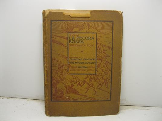 La pecora rossa - Storie d'altri tempi - Con prefazione di Francesco Pastonchi e disegni di Piero Antonio Gariazzo - Bulda - copertina