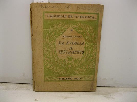 La sveglia e il testamento - Vittorio Locchi - copertina