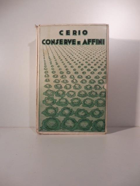Conserve e affini - Edwin Cerio - copertina