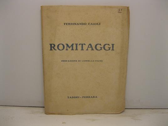 Romitaggi - Ferdinando Caioli - copertina
