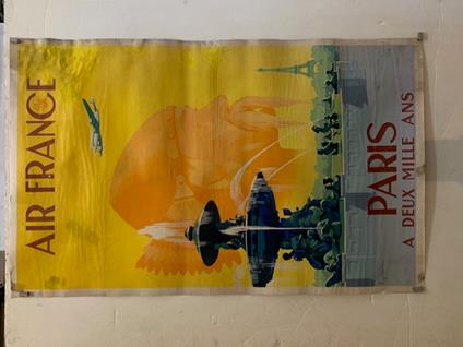 Air France. Paris a deux mille ans. (Poster originale vintage) - copertina