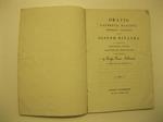 Oratio Laurentii Martinii, physiologiae professoris quum Ioseph Rivanda a Cinsano chirurgiae doctor, lauream medicam adsequeretur in Regio Taur. Athenaeo. III nonas febbruarias anno 1825