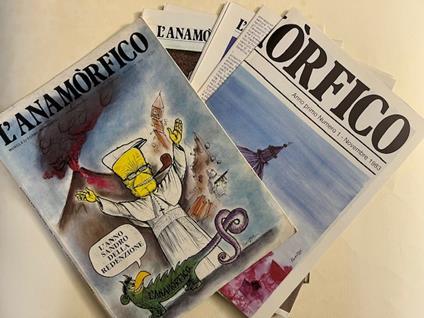 L' Anamorfico. Mensile di forme improbabili. Anno primo, numero 1 - novembre 1983 - copertina