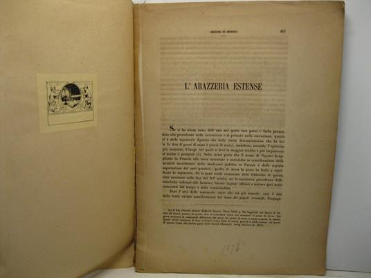 L' arazzeria estense - copertina