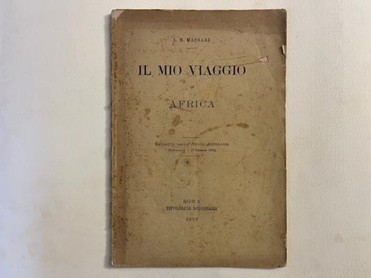 Il mio viaggio in Africa - copertina