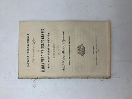 Solenne incoronazione della miracolosa effigie di Maria Vergine delle Grazie nel santuario di Mellea presso Farigliano - Paolo Luigi Raby - copertina