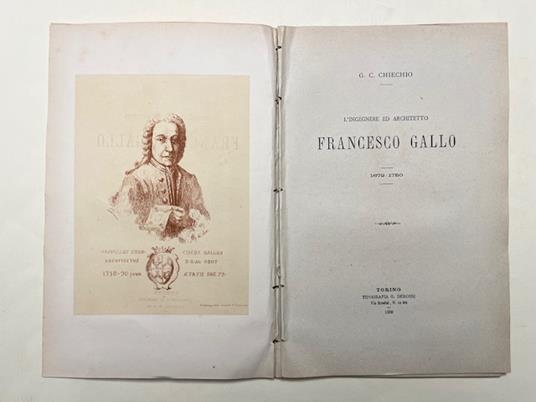 L' ingegnere e architetto Francesco Gallo 1672-1750 - copertina