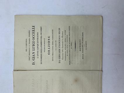 Nel compirsi dell'arciprete e vicario foraneo D. Gian Luigi Occelli l'anno cinquantesimo di possesso della parrocchia di Cantu' - copertina