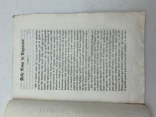 Delle casse di risparmio - copertina