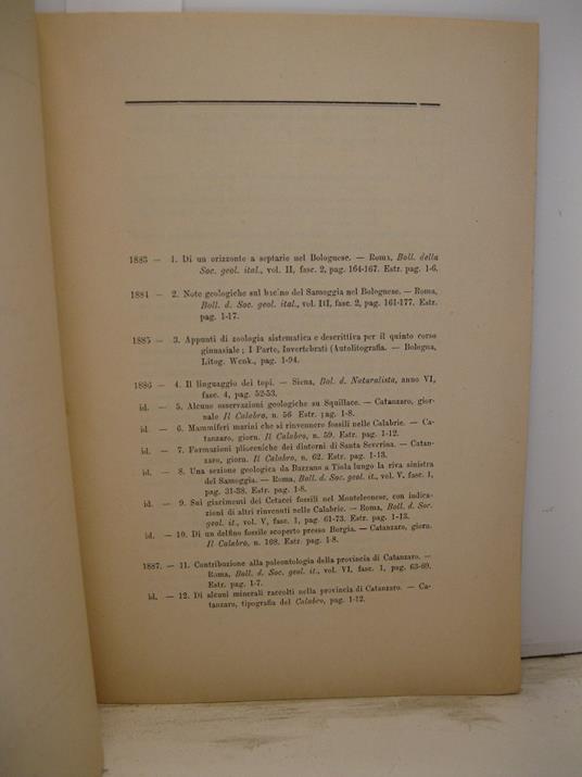 Antonio Neviani. Pubblicazioni diverse 1883-1899 - copertina