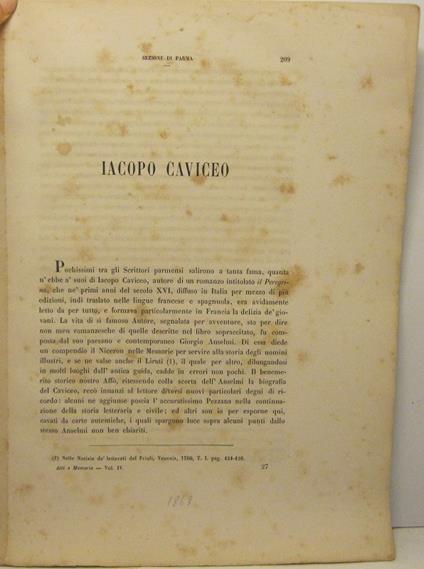 Iacopo Caviceo - A. Ronchini - copertina
