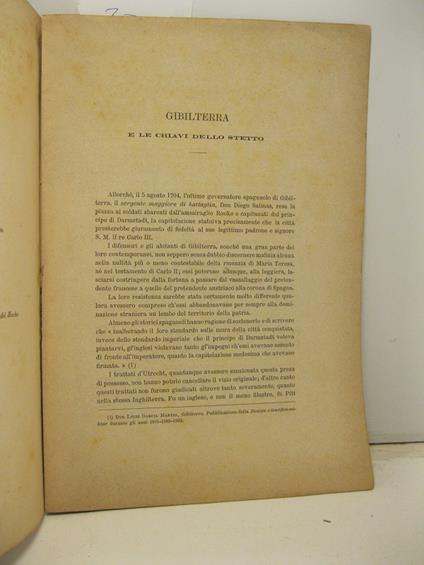 Gibilterra e le chiavi dello stretto - copertina