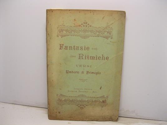 Fantasie ritmiche. Versi di Umberto di Primeglio - copertina