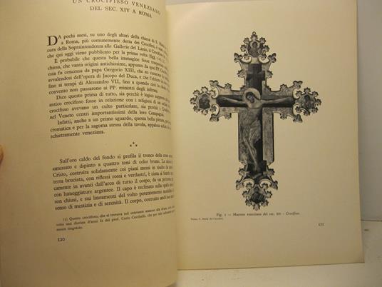 Un crocifisso veneziano del sec. XIV a Roma - Emilio Lavagnino - copertina