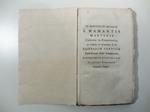 De martyrio et reliquiis S. Mamantis martyris Caesarea in Cappadocia ad illustriss. & reverendiss. D. D. Cajetanum Fortium... dissertatio epistolaris