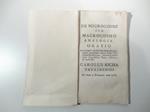 De microcosmi cum macrocosmo. Analogia oratio preliminaris ad cursum anatomicum, quem quarta hac vice in Regio Taurinensi Archilycaeo..