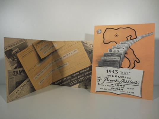 G. B. G. Breschi. Adottate nelle vostre campagne di pubblicita' i nostri diffusi giornali.. 1.300.000 copie (2 cartoncini pubblicitari) - copertina