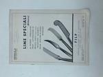FILP. Fabbrica italiana lime di precisione. Lime speciali. Listino n. 12