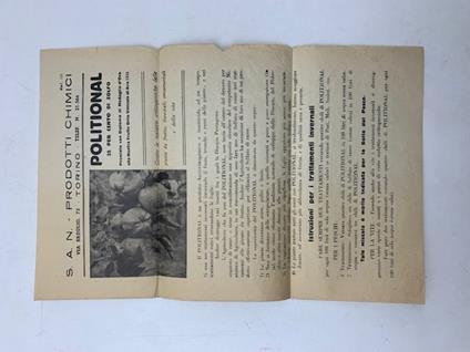 Politional. Contro le malattie crittogamiche delle piante da frutto (pieghevole pubblicitario) - copertina