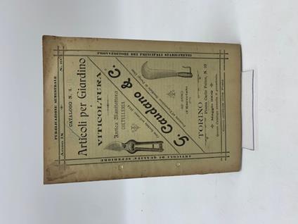 G. Caudano & C. Anno IX, n. 19. Articoli per giardino e viticoltura - copertina