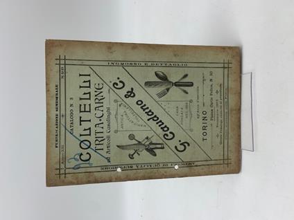 G. Caudano & C. Coltelli, tritacarne. Anno XIII, n. 23 - copertina