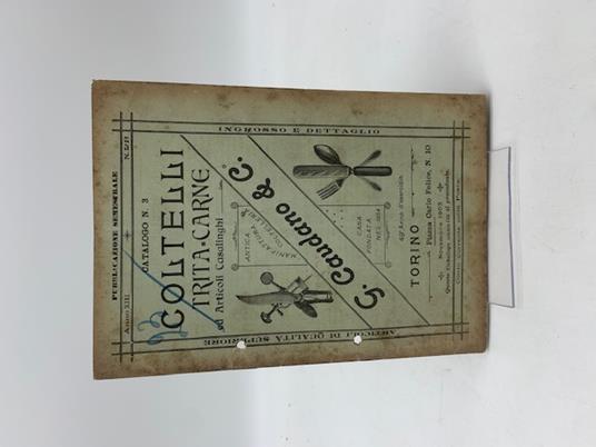 G. Caudano & C. Coltelli, tritacarne. Anno XIII, n. 23 - copertina