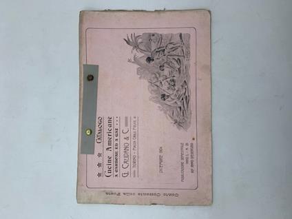 G. Caudano & C. Catalogo cucine americane a carbone ed a gaz, dicembre 1904 - copertina