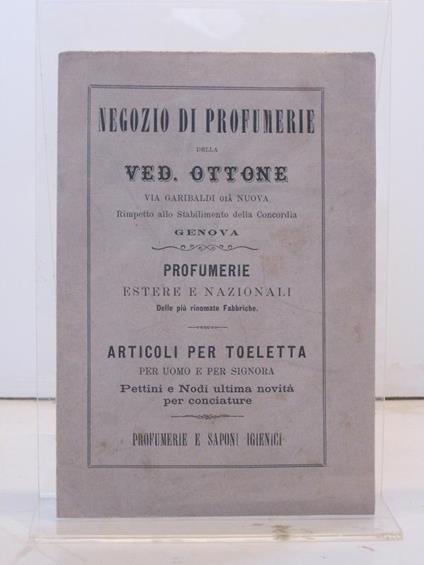 Negozio di profumerie della Ved. Ottone - copertina