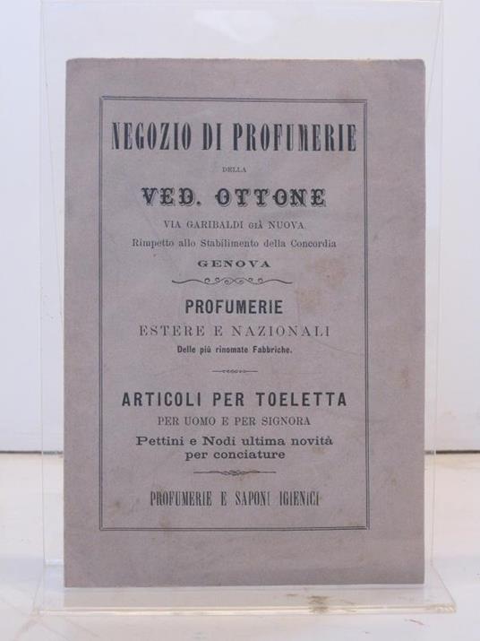 Negozio di profumerie della Ved. Ottone - copertina
