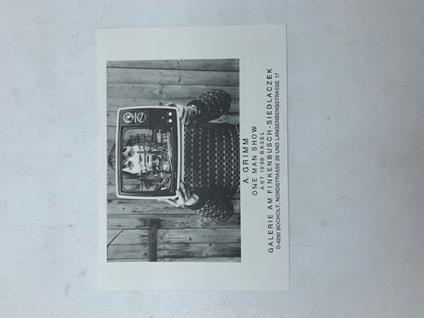 A. Grimm. One man show art 1988 (Cartolina invito) - copertina