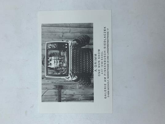 A. Grimm. One man show art 1988 (Cartolina invito) - copertina