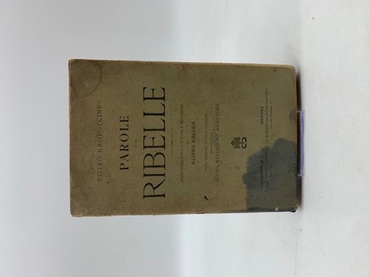 Parole d'un ribelle - copertina