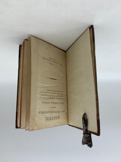 RECUEIL DES INTERROGATOIRES subis par le General Moreau. Des interrogatoires de quelques – uns de ses co – accuses, des proces verbaux de confrontation et autres pieces produites au soutien de l'accusation dirigee contre ce general - copertina