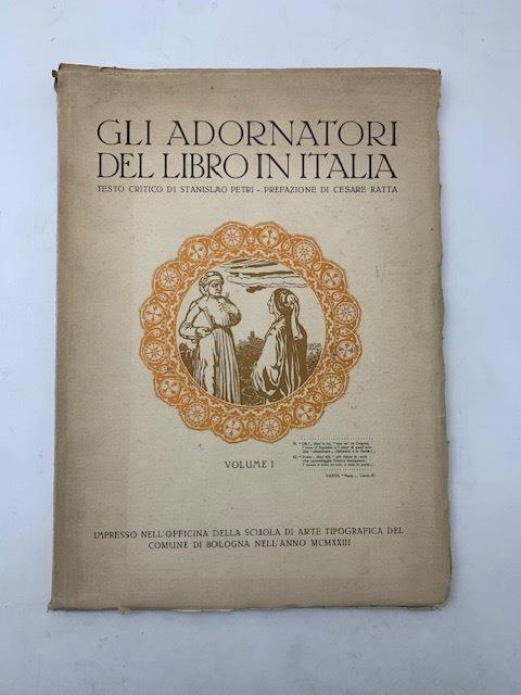 Gli adornatori del libro in Italia - Cesare Ratta - copertina